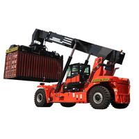 Chariot élévateur frontal YCMG neuf de 45 tonnes à moteur diesel 4x4 avec transpalette à fourche, déplaceur latéral hydraulique et pneus pleins pour terrains accidentés