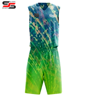 Oferta: Conjunto de Uniforme de Baloncesto Personalizable, Económico, Transpirable, 100% Poliéster, Unisex, al Mejor Precio, Nuevo Diseño