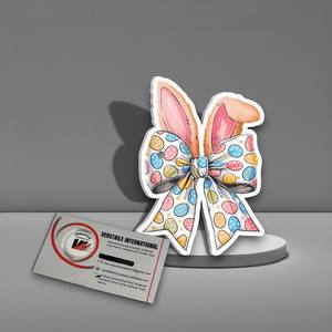 Palette magnétique pour extensions de cils, motif nœud de Pâques, la plus mignonne, pour artistes en cils, support acrylique personnalisé pour cils, papillon et fleur - Product Image 3