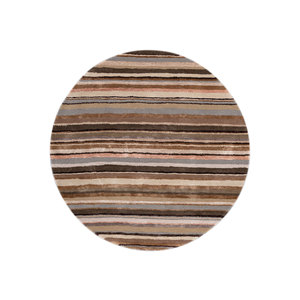 Acar Classic Striped Grey & Black <b>Hand</b> <b>Tufted</b> Wool & Viscose <b>Rug</b> TNQ-1359 Flat Weave Rectangle Jute <b>Rug</b> for Home Use for Hallway - Product Image 1