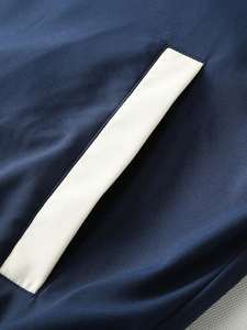 Veste de baseball pour hommes, marine, universitaire à capuche personnalisée, doublée polaire, brodée, mode hiver, OEM, ODM - Product Image 4