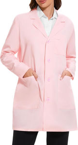 Haute qualité élégant blanc blouse de laboratoire coton Polyester Science médicale médecin infirmière hôpital uniformes femmes gommage infirmière blouse de laboratoire - Product Image 3