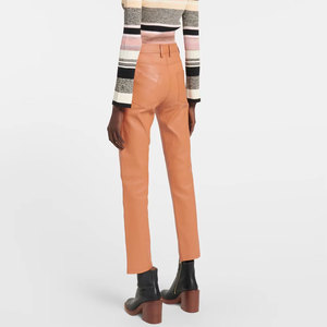 Pantalones de Cuero para Mujer de Buena Calidad a Precio de Mayoreo, Talla Personalizada, Transpirables para Invierno, Estilo Urbano, Logotipo Personalizado, Pakistán - Product Image 3