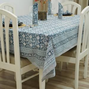 Mantel de algodón 100% hecho a mano rectángulo de tamaño personalizado con diseño floral impreso para decoración de bodas o fiestas de hoteles en casa - Product Image 2