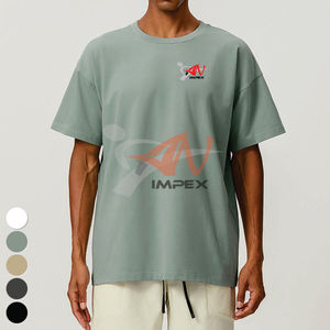 T-shirts de course respirants, hauts de sport à col rond ample, chemises de fitness de haute qualité, manches courtes, t-shirt en coton, t-shirt de sport pour hommes - Product Image 3