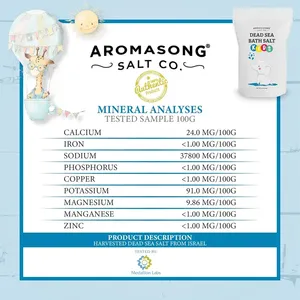 Paquete resellable de 4 libras de etiqueta privada, baño de baño del Mar Muerto de grano fino para niños infundido con minerales, cantidad mínima de pedido - Product Image 5