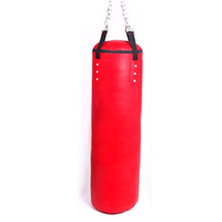 Saco de Boxeo de Cuero Resistente, Relleno de Arena, para Entrenamiento de Boxeo, Artes Marciales y Fitness, Diseñado para Potencia y Resistencia Diaria