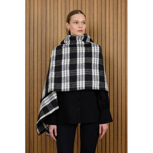 Wool Linen Floral Shawl-Breathable Square Scarf for Party - Product Image 2