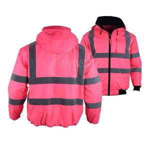 New Men's <b>Waterproof</b> Softshell Thermal Fleece Heated Jacket Warm <b>Work</b> <b>Clothing</b> Reflective Safety Hood For Outdoor Hiking Jacket - Product Image 1