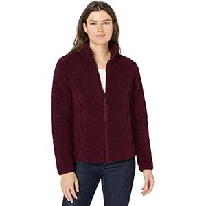 Chaqueta de Invierno con Capucha y Cierre para Mujer, Marca Calvin Klein, Color Morado, Logotipo Personalizado, Diseño Sólido, Relleno de Poliéster, Talla Mediana - Product Image 1