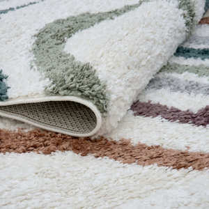 Alfombra Shaggy Multicolor Mirage de Netline Home, Poliéster de Alta Calidad para Sala de Estar, Dormitorio, Pasillo, Habitación Juvenil - Product Image 3