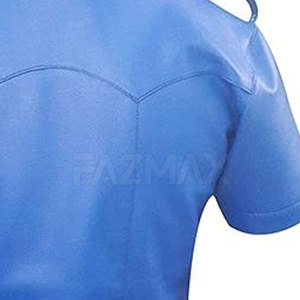 Le Pakistan a fabriqué le t-shirt en cuir le plus vendu pour les hommes T-shirt en cuir respirant à quantité minimale de commande bas pour les hommes en stock - Product Image 5