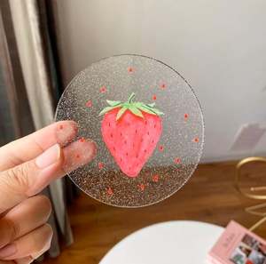 Posavasos redondo de último diseño en acrílico transparente con alfombrillas y almohadillas de comedor de mesa de moda, perfecto para una decoración elegante de comedor en casa - Product Image 6