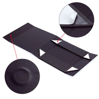 Boîte d'emballage rigide pliable pour cheveux lisses, taille personnalisée, logo imprimé, boîte artisanale de haute qualité avec ruban adhésif