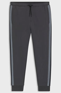 Mens Dark Grey Heavyweight Streetwear Stand Collar Full-<b>Zip</b> Track Jacket and Matching <b>Jogger</b> Pants OEM ODM Wholesale Apparel - Product Image 2