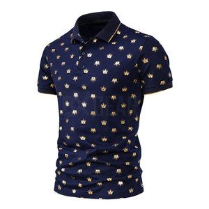 Camiseta Polo estampada para hombre de uso diario con Cuello clásico de manga corta Material ligero y cómodo para la moda de todas las estaciones - Product Image 2