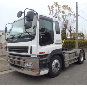 Cabeza de remolque usada Isuz-u Giga, camión japonés de servicio pesado construido para transportar contenedores y productos industriales - Product Image 5