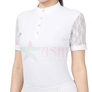 Camisa de Equitación Premium para Mujer, Ajuste Regular Profesional, Impermeable, Resistente al Viento, Spandex/Poliéster - Product Image 1