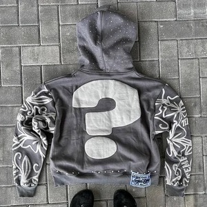 Sweat à capuche en coton polaire respirant doux chaud intérieur coutures durables parfait pour les vêtements décontractés et les entraînements d'hiver en salle de sport - Product Image 5