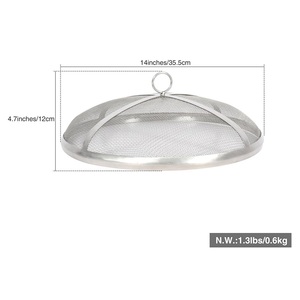 Brasero rond extérieur robuste avec support, écran anti-étincelles et pique à brasero – Design élégant, accessoire de jardin pour maison, hôtel, foyer extérieur - Product Image 6