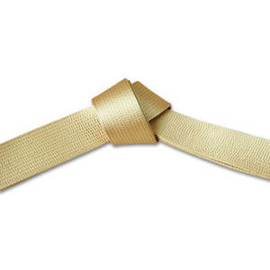 Custom golden <b>shade</b> judo karate belts for martial arts uniforms strong double-layer cotton suitable for tournaments & practice - Product Image 4