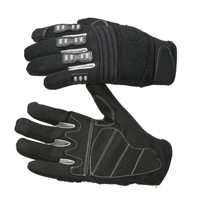 Gants de mécanicien robustes sur mesure à vendre Gants de mécanicien demi-doigts confortables vente en gros - Product Image 5