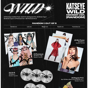KATSEYE - WILD อัลบั้ม EP ชุดที่ 3 เวอร์ชั่นสมาชิก (สมาชิกเลือก) - Product Image 6