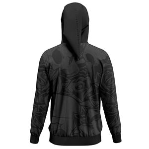 Venta al por mayor cómoda sublimación impresa capucha de punto con bolsillo frontal diseño de cola larga tasas bajas - Product Image 2