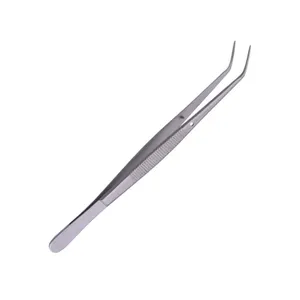 Dental College Tweezers Stainless Steel Curved Angle Tip Dental Tweezers For Dentist Dental Hospital Use Dental Tweezers
