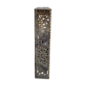 Black Color Stand Shape Pure Natural Soapstone Incense Burner With High Class Quality For Religious Purpose - Product Image 1