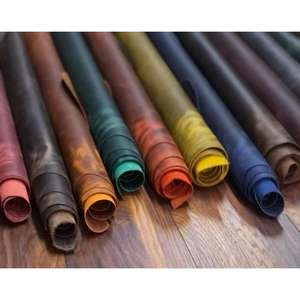 Rouleau de cuir grainé brillant multicolore à prix raisonnable, fabrication fiable de feuilles de cuir véritable de grande qualité - Product Image 5