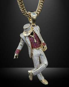 Classic Stainless Steel Iced Hip Hop Fashion Moissanite Pedant VVS Busdown Luxury Best Movement Passing Diamond Tester Rainbow - Product Image 3