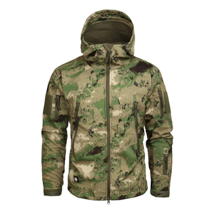 Vestes tactiques de camouflage Softshell Veste tactique Softshell personnalisée Veste de combat Manteau avec capuche amovible Chasse tactique - Product Image 3