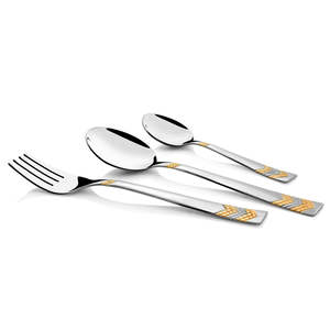Top Selling Golden Finishing Flatware Set High Quality Stainless Steel Cutlery Set for Home and Restaurants - Product Image 2