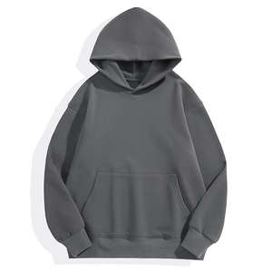 Sudaderas con capucha con logotipo personalizado Diseño OEM Sudadera con capucha de lana en blanco de gran tamaño Sudaderas y sudaderas con capucha de hombre bordadas al por mayor - Product Image 3