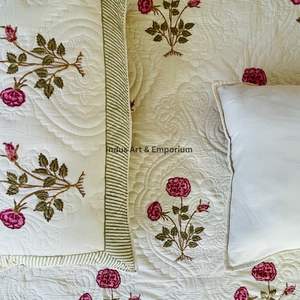 Cubrecamas de Algodón Estampados a Mano al por Mayor, Cubrecamas Acolchados de Algodón - Product Image 5
