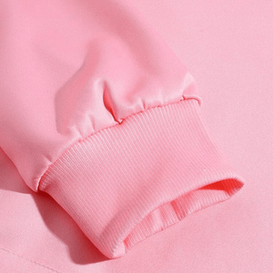Vente en gros 400GSM rose épais coton unisexe pull surdimensionné broderie DTG impression personnalisée Streetwear à capuche pour la saison d'hiver - Product Image 4