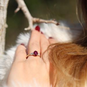 8x6mm corte esmeralda blanco CZ diamante anillo de compromiso tres piedras boda banda para mujer plata nupcial aniversario joyería - Product Image 2