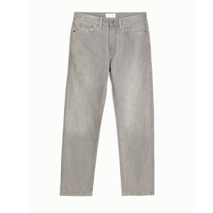 Toile imperméable d'automne décontractée coupe normale jeans en denim droits pour hommes vêtements de rue stretch Pent - Product Image 3