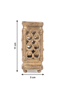 Dokra Art Square Shaped Pen / Pencil Stand <b>Desk</b> <b>Accessory</b> - 4 inches height <b>Desk</b> Supply Organizer <b>Office</b> & Home Organizer - Product Image 6