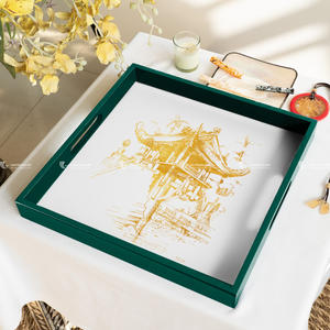Bandeja de servicio de laca elegante superventas para vajilla y decoración del hogar al por mayor de Vietnam - Product Image 1