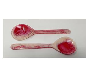 Ensemble de cuillères à salade en résine, écologiques, lavables au lave-vaisselle, outils à salade, cuisine à domicile, couleur personnalisée, fabriqué en Inde - Product Image 3