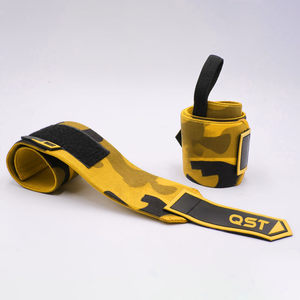 Bandes de compression pour poignet pour l'haltérophilie - Haute résistance, logo personnalisé OEM, couleur, fermeture à boucle et crochet, matériau polyester et coton - Product Image 2