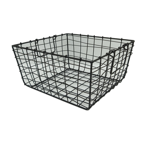Best Seller <b>Metal</b> Iron Wire <b>Basket</b> in Round Shape Black Finished for Tabletop Living Room Multipurpose Storage <b>Basket</b> - Product Image 3
