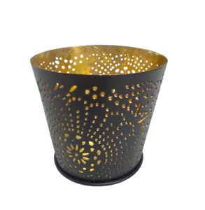 เชิงเทียนสีทองฟอยล์สีทองสำหรับตกแต่งห้องนั่งเล่นงานแฮนด์เมด - Product Image 2