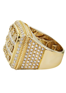 Hot Selling VVS Moissanite Baguette Cut <b>Gold</b> Plated 925 Sterling Silver Hip Hop <b>Ring</b> <b>Men</b> Women Passes Diamond Test Fine Jewelry - Product Image 2