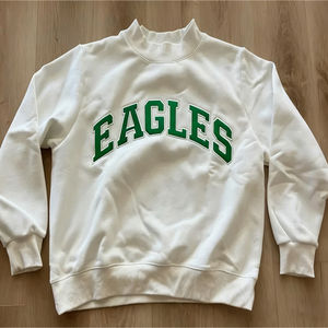 Long sweat-shirt à col montant pour femmes en tricot avec logo sur le devant pour l'hiver personnalisé pour le jour du match - Product Image 5