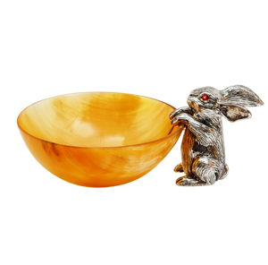 Bol en corne de buffle ultra brillant fabriqué à la main à partir de cadeaux de bureau naturels de luxe et de Mirha décoratifs pour les fêtes - Product Image 5