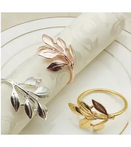 Anello portatovaglioli in oro decorativo unico per matrimonio e uso domestico stile americano anello tovagliolo di design