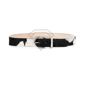 Ceinture pour hommes en cuir véritable personnalisé avec boucle ardillon Ceintures en cuir de vachette avec marque privée en gros - Product Image 4